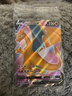 Charizard V SWSH050 SWSH: Sword & Shield SEALED PROMO Full Art Pokemon Card NM - Image 1