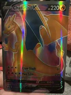 Charizard V SWSH050 Sword & Shield Black Star Promo Pokemon Card - NM/MT - FRESH - Image 1