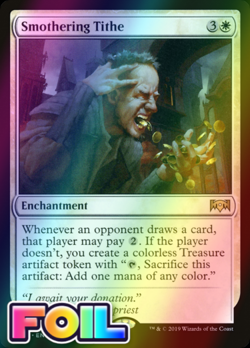 x1 Smothering Tithe RNA MTG 22 FOIL RARE M/NM 1x - Image 1