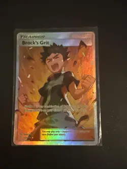 Brocks Grit 172/181 SM Team Up Holo Full Art Pokemon TCG Card Near Mint - Image 1