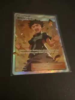 Brocks Grit 172/181 SM Team Up Holo Full Art Pokemon TCG Card Near Mint - Image 2