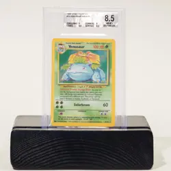 BGS 8.5 1999 Pokemon Base Set Unlimited #15 Venusaur Holo R - Image 1