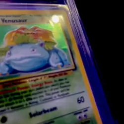 1999 Pokemon Venusaur 015/102 Base Set Holo Unlimited BGS 4 Crease Present - Image 3