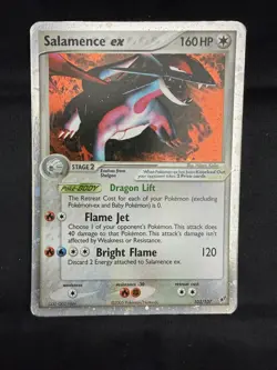 Pokemon Salamence ex 103/107 Deoxys Holo HEAVY PLAY - Image 2