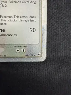 Pokemon Salamence ex 103/107 Deoxys Holo HEAVY PLAY - Image 3