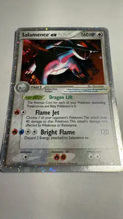 Pokemon Salamence ex 103/107 Deoxys Holo HEAVY PLAY - Image 1