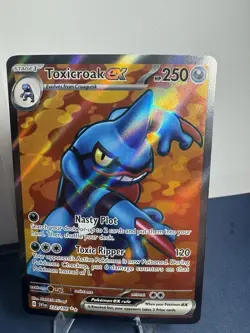 Pokemon TCG Toxicroak EX Scarlet & Violet Base Set Holo Ultra Rare Card 232/198 - Image 2