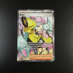 Iono 254/193 Pokemon Paldea Evolved Holo Full Art Card - Image 1