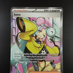 Iono 254/193 Pokemon Paldea Evolved Holo Full Art Card - Image 2