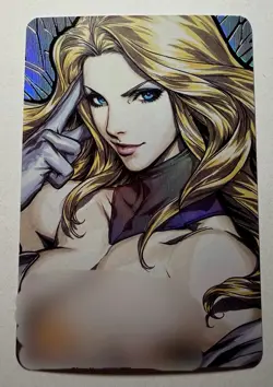 SEXY HEROINE WAIFU Emma Frost (White Queen) MARVEL ACG PREMIUM HOLOFOIL CARD NM - Image 1