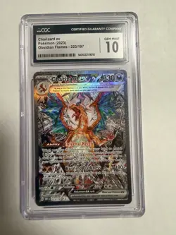Obsidian Flames Charizard ex SIR 223/197 CGC 10 GEM MINT Pokemon Card - Image 1