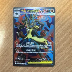 Pokemon TCG Mega Evolution Mega Lucario EX 160/132 Ultra Rare Card - Image 1