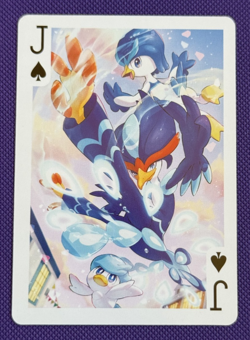 Pokemon Playing Card Jack of Spades Pal City Poker - Quaxly, Quaxwell, Quaquaval - Image 1
