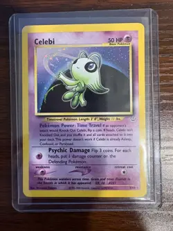 Celebi Neo Revelation Holo Rare Unlimited Card 3/64 Pokemon - Image 1