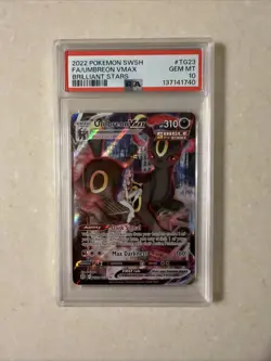 Pokemon TCG Umbreon VMAX TCG TG23/TG30 Sword & Shield Brilliant Stars PSA 10 - Image 1