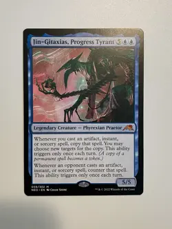 Jin-Gitaxias, Progress Tyrant Kamigawa: Neon Dynasty MTG, Near Mint NEO-059/302 - Image 1