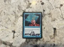 Mtg Mental Note - Magic the Gathering Mental Note HP/Damaged/Written On Inked - Image 1
