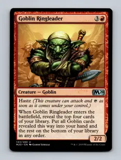 Goblin Ringleader Core Set 2020 Non-Foil MTG NM - Image 1