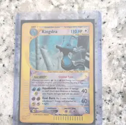 Pokemon Kingdra Aquapolis Crystal Type Secret Rare Holo 148/147 110HP Card - Image 1