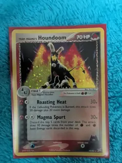Pokemon TCG Team Magma's Houndoom Holo Rare Card 10/95 2004 HP - Image 1