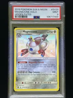 2019 Pokemon Game - Hidden Fates - Shiny Vault Holo - SV29 Magnezone PSA 9 MINT - Image 1