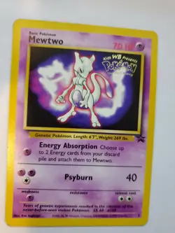 Mewtwo Promo Pokemon Base Jungle Fossil WOTC - Image 5