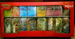 2025 Pokemon TCG Prismatic Evolutions Mini Tins Costco 8-Pack Brand New - Image 1