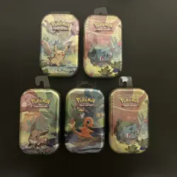 Pokemon TCG: Mini Tin Lot 2019 D22 X 5 New Factory Sealed 10 Packs Total - Image 1