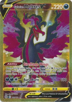 Galarian Moltres V 183/172 Secret Rare Brilliant Stars Pokemon TCG - Image 1