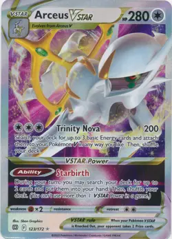 Arceus VSTAR - 123/172 Ultra Rare Brilliant Stars NM Pokemon TCG - Image 1