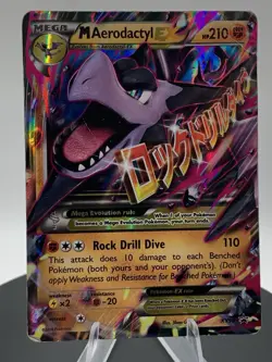 Pokemon TCG M Aerodactyl EX XY98 XY Black Star Promo MP SEE PHOTOS - Image 4
