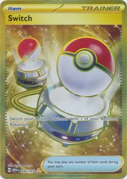 Switch - 206/165 Hyper Rare Scarlet and Violet 151 Pokemon TCG - Image 1
