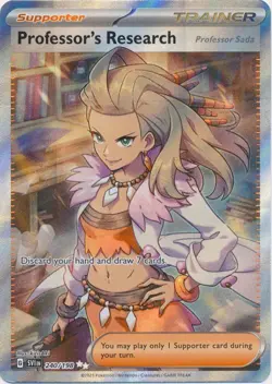 Professor's Research 240/198 Ultra Rare Scarlet & Violet Base Set Pokemon TCG - Image 1