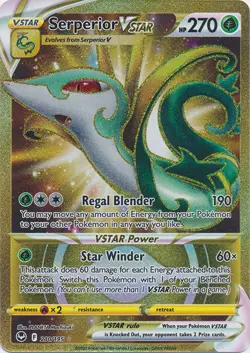 Serperior VSTAR (Secret Rare) - 210/195 Ultra Rare Silver Tempest NM Pokemon TCG - Image 1