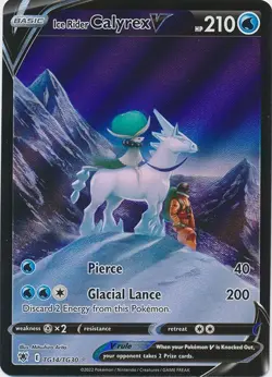 Ice Rider Calyrex V TG14/TG30 Ultra Rare Astral Radiance Pokemon TCG - Image 1