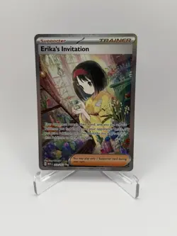 Pokemon TCG Scarlet & Violet Trainer Supporter Erika's Invitation 203/165 NM - Image 1