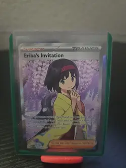Pokemon TCG Scarlet & Violet Trainer Supporter Erika's Invitation 203/165 - Image 1