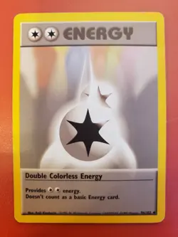 Pokemon TCG Double Colorless Energy Base Set 96/102 Vintage - Image 1