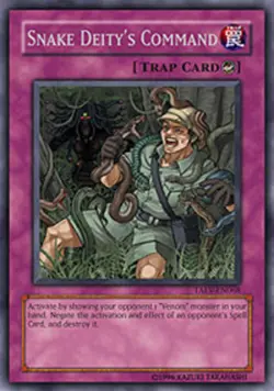 3 x Snake Deity's Command - TAEV-EN068 - Rare - Unlimited Edition Near Mint, Eng - Image 1