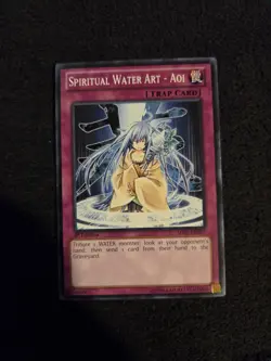 1x Yu-Gi-Oh! Spiritual Water Art - Aoi - SDRE-EN037 - Common - 1st Edition - Image 1