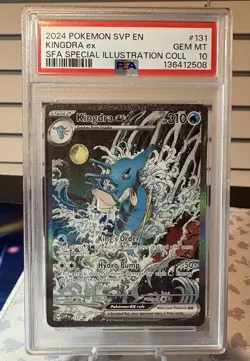 Kingdra EX 131 Pokemon TCG Scarlet & Violet Black Star Promo Holo Card PSA 10 - Image 1