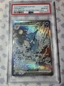 Kingdra EX 131 Pokemon TCG Scarlet & Violet Black Star Promo Holo Card PSA 10 - Image 3