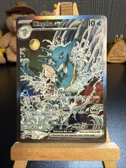 Kingdra EX 131 Pokemon TCG Scarlet & Violet Black Star Promo Holo Card - Image 1