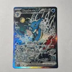 Pokemon TCG Kingdra ex 131 Scarlet Violet Black Star Promo Holo Card Near Mint - Image 1