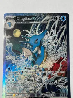 Pokemon TCG Kingdra ex 131 Scarlet Violet Black Star Promo Holo Card Near Mint - Image 3
