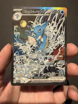 Kingdra EX 131 Pokemon TCG Scarlet & Violet Black Star Promo Holo Card - Image 2