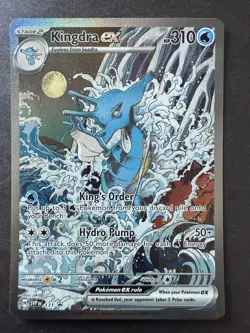 Kingdra EX 131 Pokemon TCG Scarlet & Violet Black Star Promo Holo Card - Image 1