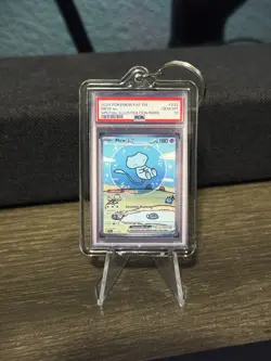 Small Gift Keychain 2024 Pokemon Mew EX Paldean Fates Special Illustration Rare - Image 1