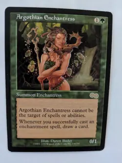 Argothian Enchantress Urza's Saga MTG NM Free shipping with tracking - Image 1