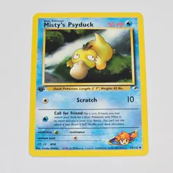Pokemon TCG Misty's Psyduck 54/132 1st Edition Gym Heroes WotC 2000 Uncommon VTG - Image 1